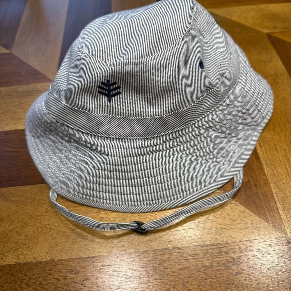 Coolibar Striped Kids Hat - UPF 50+ flaw